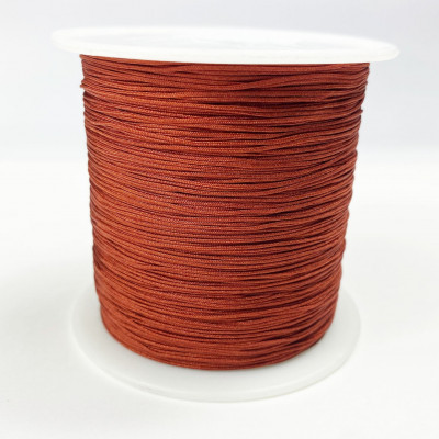 0,5 mm Cordon en nylon tresse, cuivré, vendu par 5 m