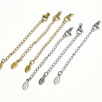 Fermoir mousqueton en métal argenté, 35mm pour bijoux, perles apprêts