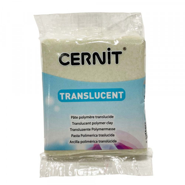 56 g. Cernit polymère translucide. Glitter or 050