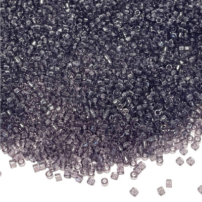 5 g. perles Miyuki delica 11/0 améthyste transparent. 1105