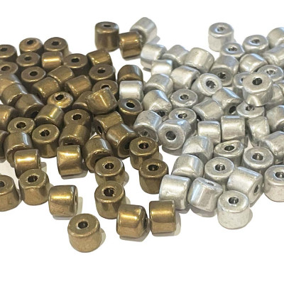 50 perles verre plaqué....