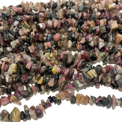 Tourmaline, perles chips de...