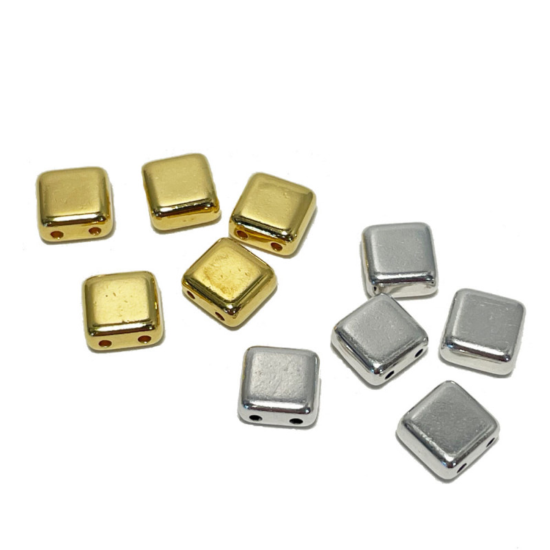 Bestewelry Lot De 180 Perles Rectangulaires Tila En Verre 9 Couleurs à 2 Trous Pour La Fabrication De Bijoux Et De Bracelets