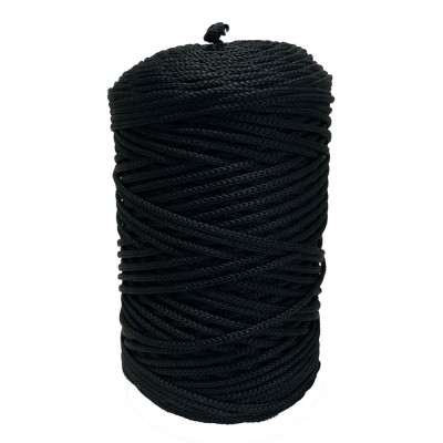 Cordes et cordons noir pour faire des sacs au crochet