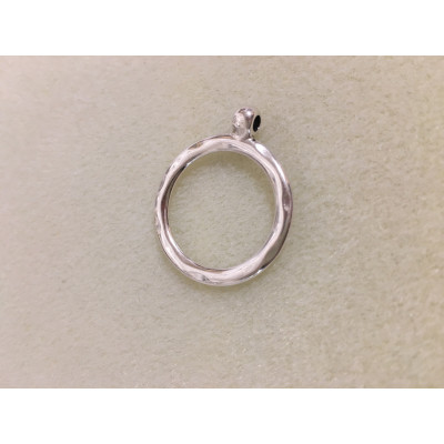 Pendentif anneau irrégulier, 28 mm