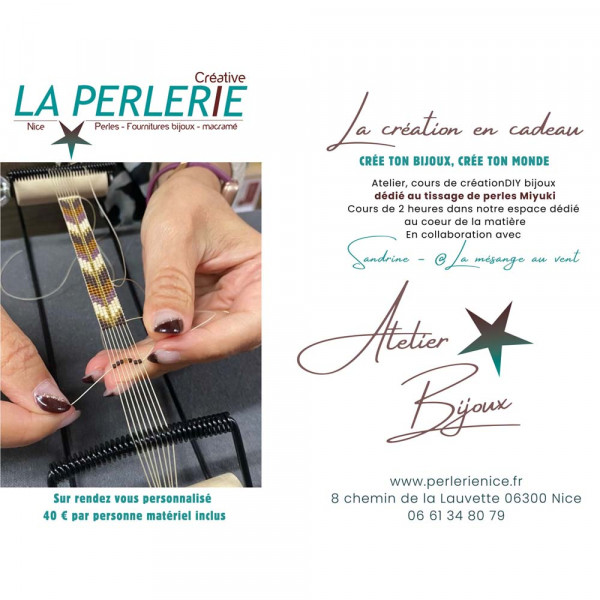 Atelier DIY bijoux. Apprendre à faire un tissage de perles