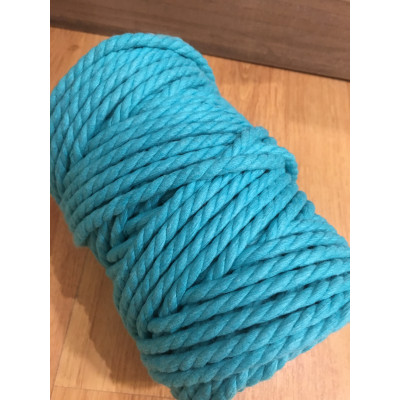 4,5 mm Corde coton recyclé, bleu clair, 55 m