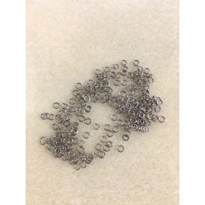 4 g. anneaux ouverts métal, 2 mm