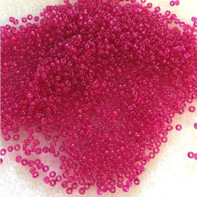 5 g Miyuki seed beads 11/0, rose vif galvanisé