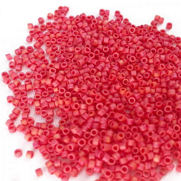 5 g, perles Miyuki delica 11/0, 0873 Cranberry mat