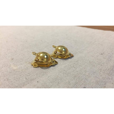Support d'oreille à clip, métal doré, 1,2 cm