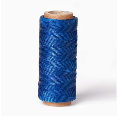 50 m, coton ciré 1 mm. Bleu roi