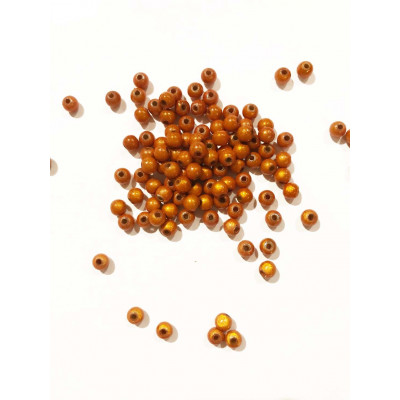 100 p. 6 mm. Perles magique. Cuivré