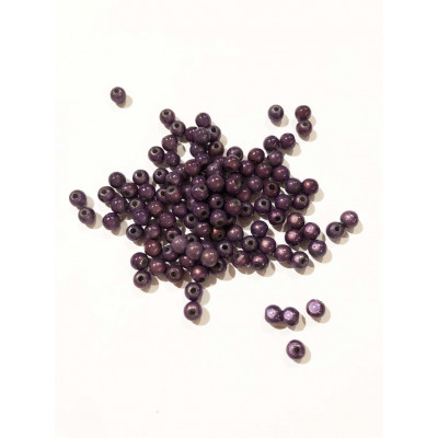 100 p. 6 mm. Perles magique. Violet