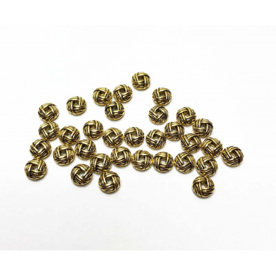40 perles séparateurs, zinc. 6*3 mm