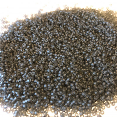 5 g Miyuki seed beads 11/0, gris mat