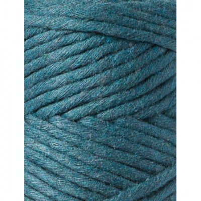 100 m, corde coton 3mm, peigné, bleu canard