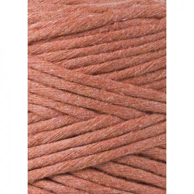 100 m, corde coton 3mm, peigné, Terracotta