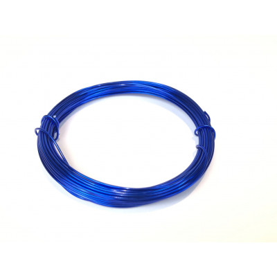 1 mm. 10 m de fil aluminium. Bleu