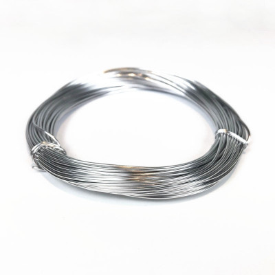 1 mm. 10 m de fil aluminium. Argenté clair