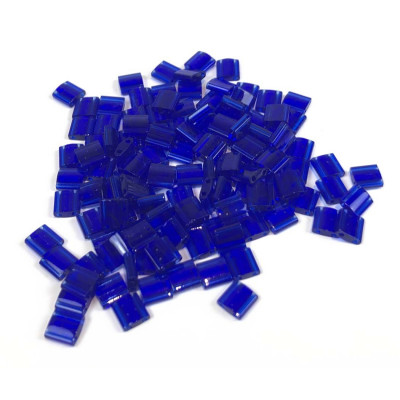 Tila beads, bleu roi. 5*5*1,9 mm