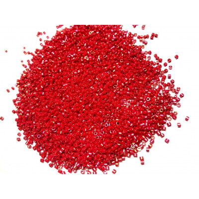 5 g, Miyuki delica 11/0, rouge lustré. DB0214