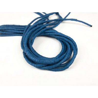 3 mm, heishi polymère, bleu, env. 400 p