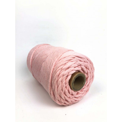 110 m. Coton peigné 3 mm, rose bébé