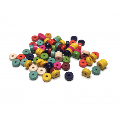 Heishi rondelle en howlite diam 6 mm. anv. 60 perles