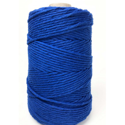 200 m. Coton peigné 2,5/3 mm, bleu roi