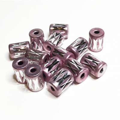 5, tubes en métal rose, 10 mm