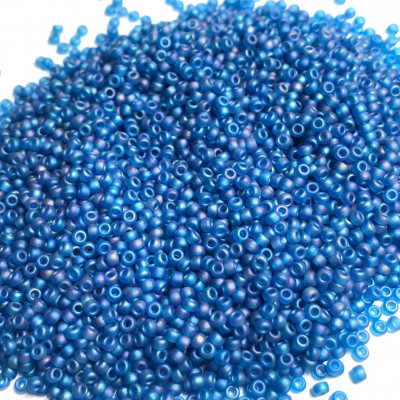 8 g Miyuki seed beads 11/0, bleu capi