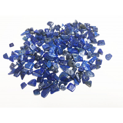 Lapis lazuli naturelle, 50 chips, env 8*5 mm.