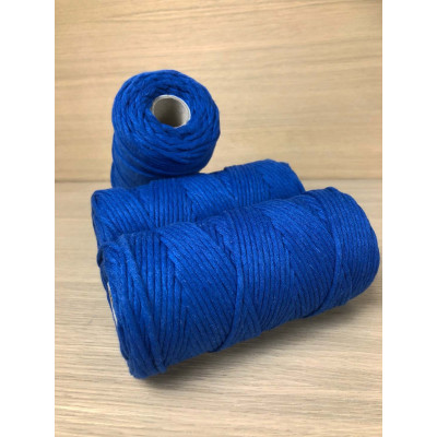 100 m, corde coton 3mm, bleu roi