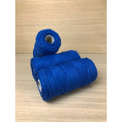 100 m, corde coton 3mm, bleu roi