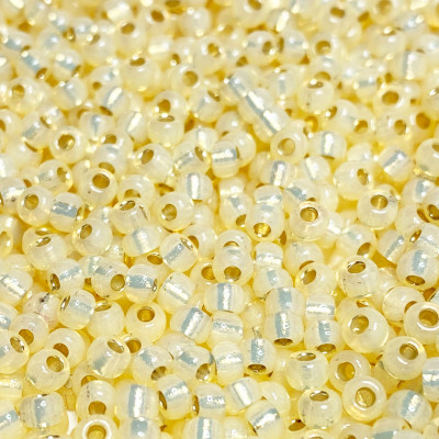 8/0 - 8 g Miyuki rocailles, blanc doré