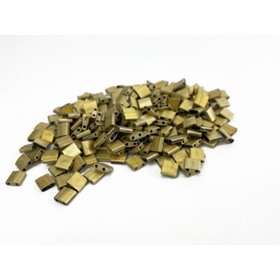 Tila beads, doré mat, 5*5*1,9 mm