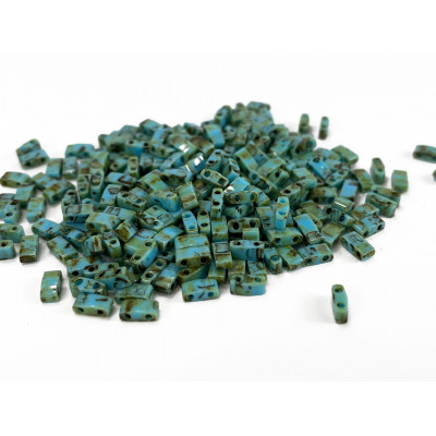 5 G, Half Tila beads,turquoise marbré. 5*2,3*1,9 mm 5 G, Half Tila beads,turquoise marbré. 5*2,3*1,9 mm