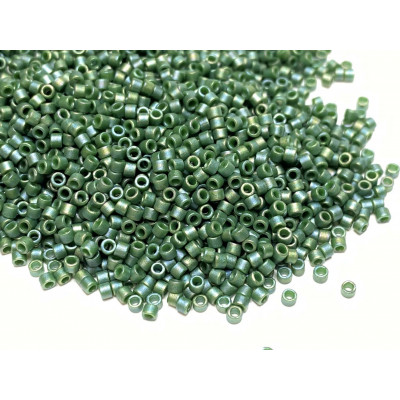 5 g, Miyuki delica 11/0, vert olive mat. DB2312