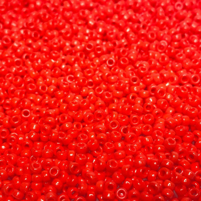 11/0 - 10 g Miyuki rocailles, rouge opaque