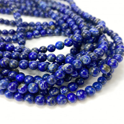 5 mm, Lapis lazuli naturelle , env. 75 p. 5 mm, Lapis lazuli naturelle , env. 75 p.