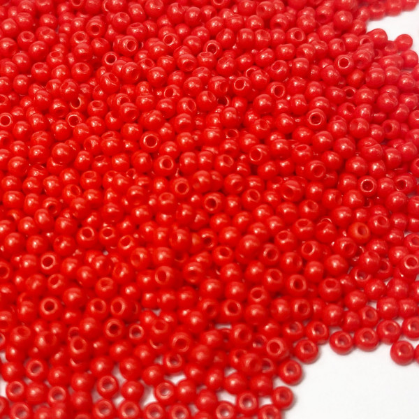 2,5 mm, 45 g perles de rocaille, rouge