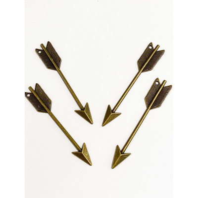 Alliage bronze - Pendentif flêche - 64 mm