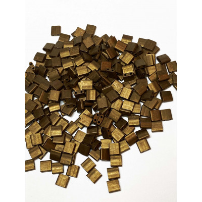 Tila beads, bronze, 5*5*1,9 mm