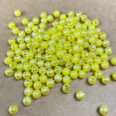 1 perles en résine, acrylique rond vert, noir, blanc 12mm - Un grand marché