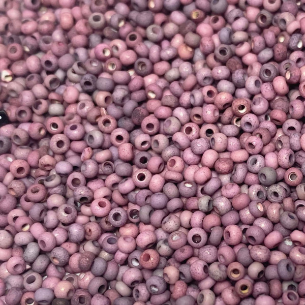 11/0 - 10 g Miyuki rocailles, violet mix mat