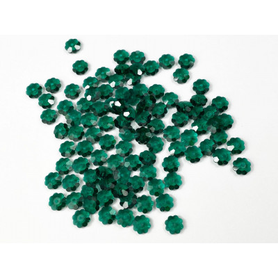 6 mm, 25 fleurs cristal Swarovski, Emerald 205