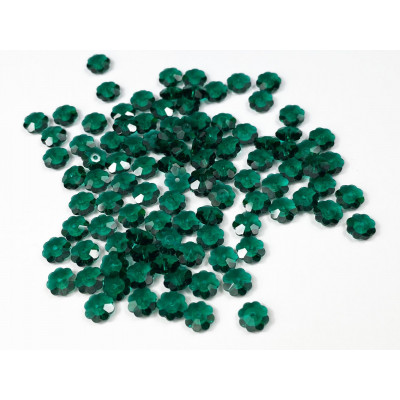 6 mm, 25 fleurs cristal Swarovski, Emerald 205