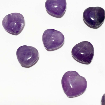 Améthyste, 10 mm perle coeur bombé Améthyste, 10 mm perle coeur bombé