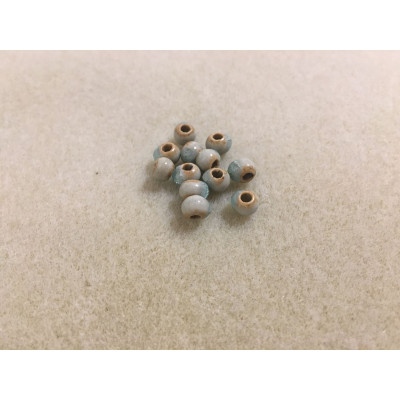 8 mm, perle irrégulière, céramique